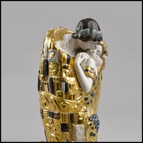 Statuette Le Baiser 256 - Klimt - Reproduite - Pacific Compagnie.