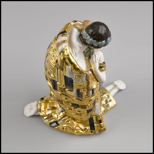 Statuette Le Baiser 256 - Klimt - Amoureux - Pacific Compagnie.