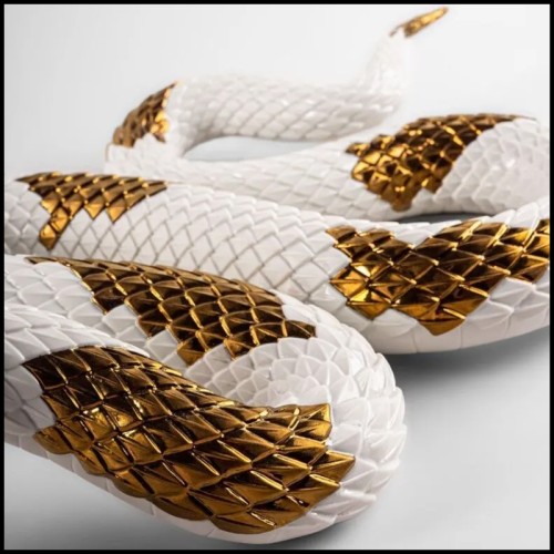 Statuette Serpent Doré 256 - Valentin - Or - Pacific Compagnie.