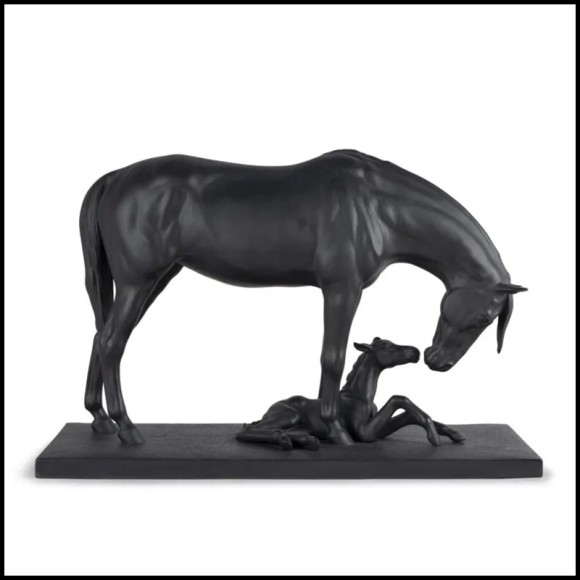 Statuette Deux Chevaux 256 - Baby Mommy | Horse Figurine animal - Pacific Compagnie.