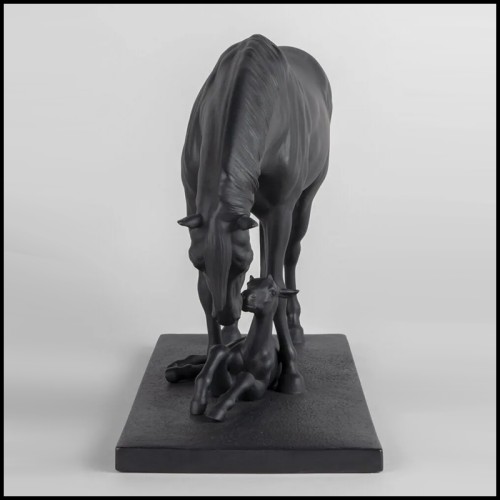 Statuette Deux Chevaux 256 - Baby Mommy | Horse Figurine decorative - Pacific Compagnie.