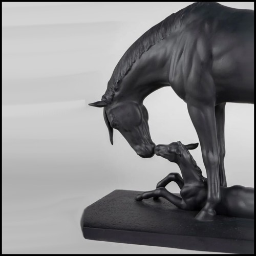 Statuette Deux Chevaux 256 - Baby Mommy | Horse Figurine Baby Mommy - Pacific Compagnie.