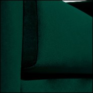Fauteuil 155 - British Green - Armchair with fully upholstered British Green velvet fabric - Pacific Compagnie.