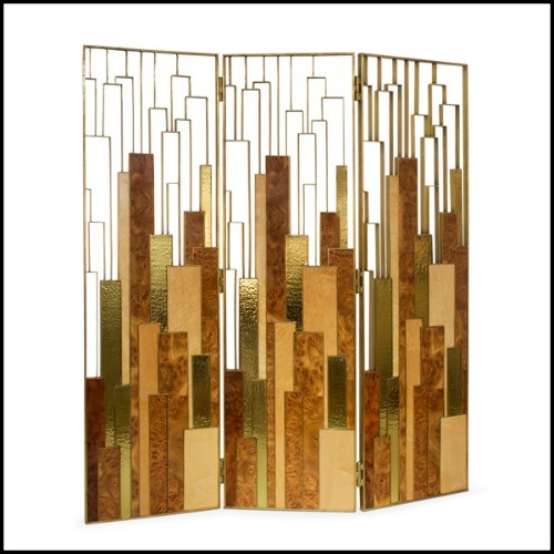 Paravent 155 - Gold Elm - Bois - Pacific Compagnie.