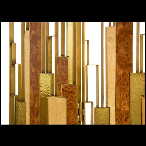 Paravent 155 - Gold Elm - Versatile gold elm paravent for modern spaces - Pacific Compagnie.