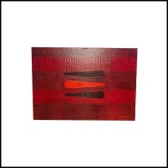 Backgammon PC - Finition Croco - Croco tendance - Pacific Compagnie.