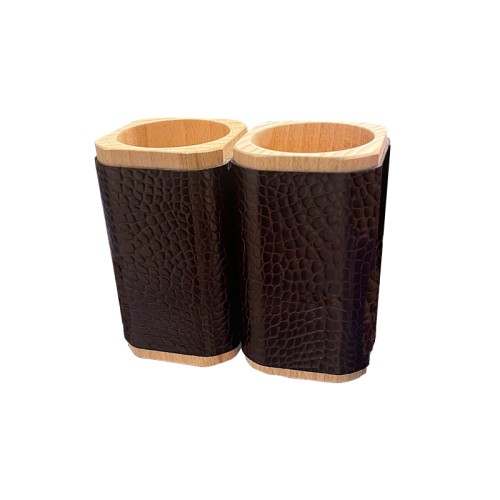 Backgammon PC - Finition Croco - Croco élégant - Pacific Compagnie.