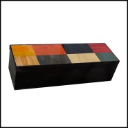 Backgammon PC - Finition Croco | Backgammon PC, croc board detail - Pacific Compagnie.