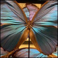 Colonne Envolée de Papillons - Morpho Didius PC - Artisanat luxe - Pacific Compagnie.
