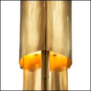 Lampadaire 155 - Brush Brass - Sophisticated brass floor lamp with unique design - Pacific Compagnie.