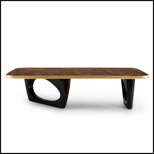 Table basse 155 - Gold Walnut - Bois - Pacific Compagnie.