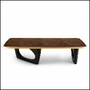 Table basse 155 - Sherwood - Elegant living room coffee table with gold accents - Pacific Compagnie.