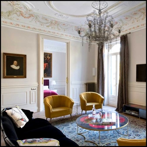 Fauteuil 155 - Arca - Armchair with intricate details and refined style - Pacific Compagnie.