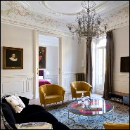 Fauteuil 155 - Arca - Armchair with intricate details and refined style - Pacific Compagnie.