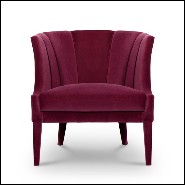 Fauteuil 155 - Camilla - Classic Camilla armchair in high-quality cotton velvet and fully upholstered - Pacific Compagnie.