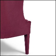 Fauteuil 155 - Camilla - Luxurious cotton velvet armchair with Brabbu-Camilla signature design - Pacific Compagnie.