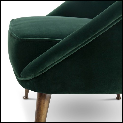 Fauteuil 155 - Smart - Pieds laiton - Pacific Compagnie.