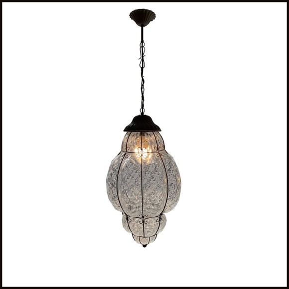 Suspension Outdoor Venice - 233 PC Transparent | Modern clear pendant Venice - Pacific Compagnie.