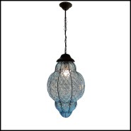 Suspension Outdoor Venice 233 - PC Bleu | Stylish blue pendant Venice - Pacific Compagnie.