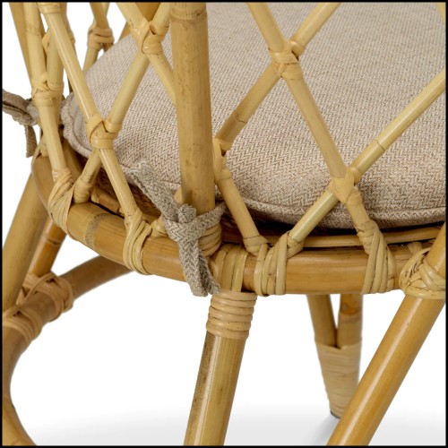 Chaise 24 - Alvaro | Woven rattan dining chair - Pacific Compagnie.