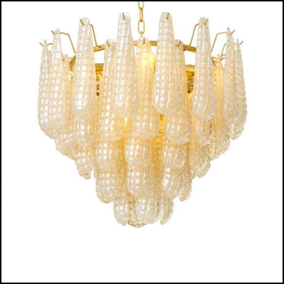 Lustre 24 - Chaves - Laiton et verre Eichholtz - Pacific Compagnie.