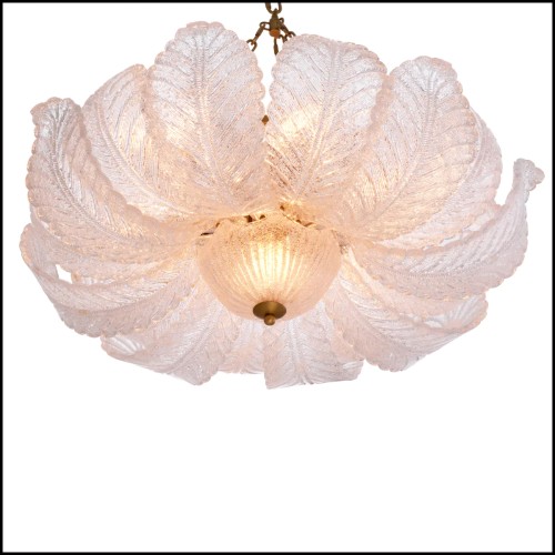 Lustre 24 - Cabrillo | Eichholtz chandelier in textured glass - Pacific Compagnie.