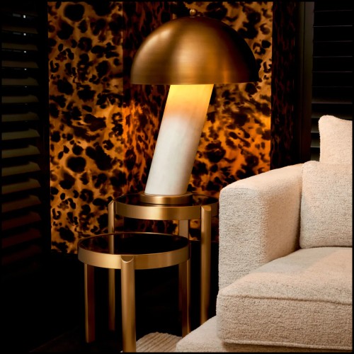 Lampe 24 - Daniel | Table lamp Daniel with vintage brass - Pacific Compagnie.