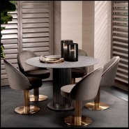 Table de Repas Ronde 24 - Volterra | Volterra round table for dining room - Pacific Compagnie.