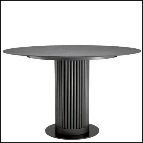 Table de Repas Ronde 24 - Volterra | Ceramic Volterra Round dining table - Pacific Compagnie.