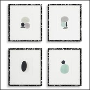 Décoration Murale 24 - Oeuvres de Valentina Ravagni lot de 4 - Pacific Compagnie.