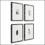 Décoration Murale 24 - Oeuvres de Valentina Ravagni lot de 4 - Pacific Compagnie.