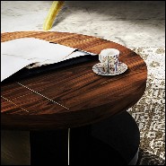 Table basse 155 - Chloe Round - Luxury coffee table 155-Chloe Round with sleek finish - Pacific Compagnie.