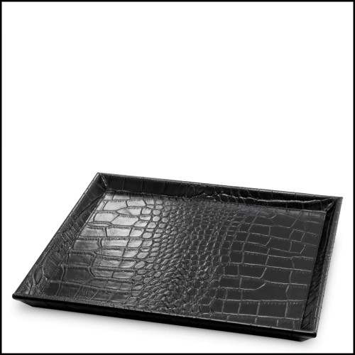 Plateau de Bureau 24 - Scaleo lot de 2 | Scaleo Leather Tray - Pacific Compagnie.
