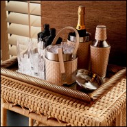 Set de Bar Sintra, lot de 3 - Détail du tressage - Pacific Compagnie.