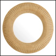 Miroir 24 - Idora - Laiton vieilli - Pacific Compagnie.