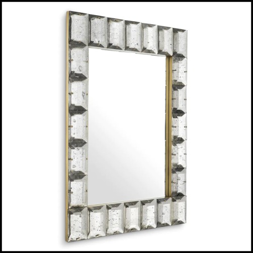 Miroir 24 - Mariani 118139 | Vintage Brass Mirror - Pacific Compagnie.