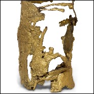 Table d'appoint 155 - Cay - Cast Brass Base Table - Pacific Compagnie.