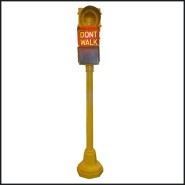 Traffic Light PC - Walk Don't Walk Yellow | Traffic Light PC- Walk city decor - Pacific Compagnie.