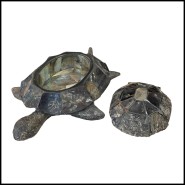 Sculpture PC - Tortue Ecaille et Macre - Finition Ecaille - Pacific Compagnie.