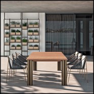 Table de repas d'extérieur 150 - Atlante | Outdoor Dining Table 150 Atlante style - Pacific Compagnie.