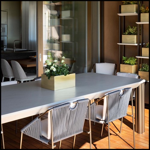 Table de repas d'extérieur 150 - Atlante | Outdoor Dining Table 150 Atlante garden - Pacific Compagnie.