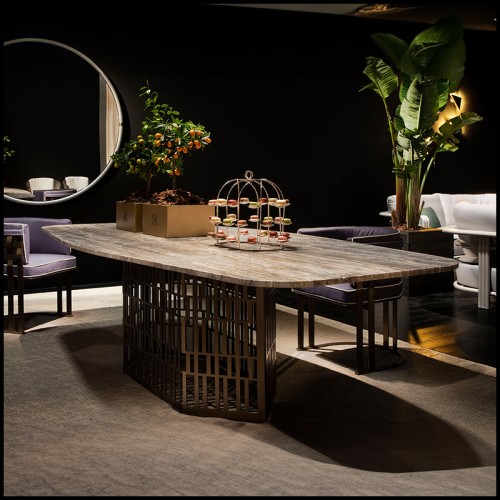 Table de repas d'Extérieur 150 - Slice - Extension intégrée - Pacific Compagnie.