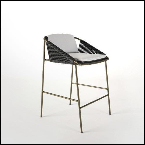 Tabouret de Bar d'Extérieur 150 - Demetra - High chair stool - Pacific Compagnie.
