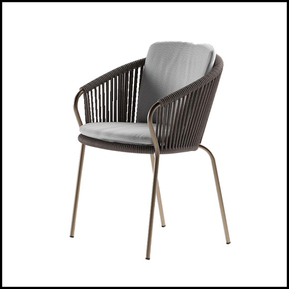 Fauteil d'Extérieur 150 - Minerva - Grey outdoor chair - Pacific Compagnie.