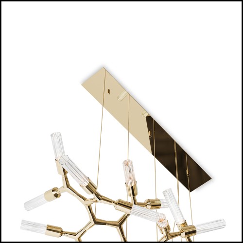 Suspension 164 - Gouden Wijk - Metallic lighting - Pacific Compagnie.