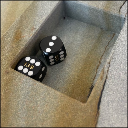 Table Backgammon PC - Marble - Game Night Marble Table - Pacific Compagnie.