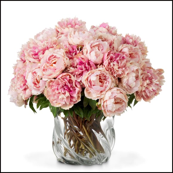 Bouquet 24 - Pivoines real touch 48 pcs/2 variétés - Arrangement de pivoines - Pacific Compagnie.