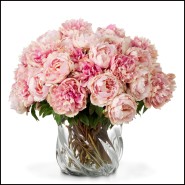 Bouquet 24 - Pivoines real touch 48 pcs/2 variétés - Arrangement de pivoines - Pacific Compagnie.