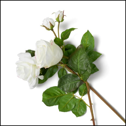 Bouquet 24 - Roses au toucher réaliste 72 pièces/2 variétés - Sensation naturelle - Pacific Compagnie.