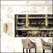 Applique 155 - Bamboo laiton - Pacific Compagnie.